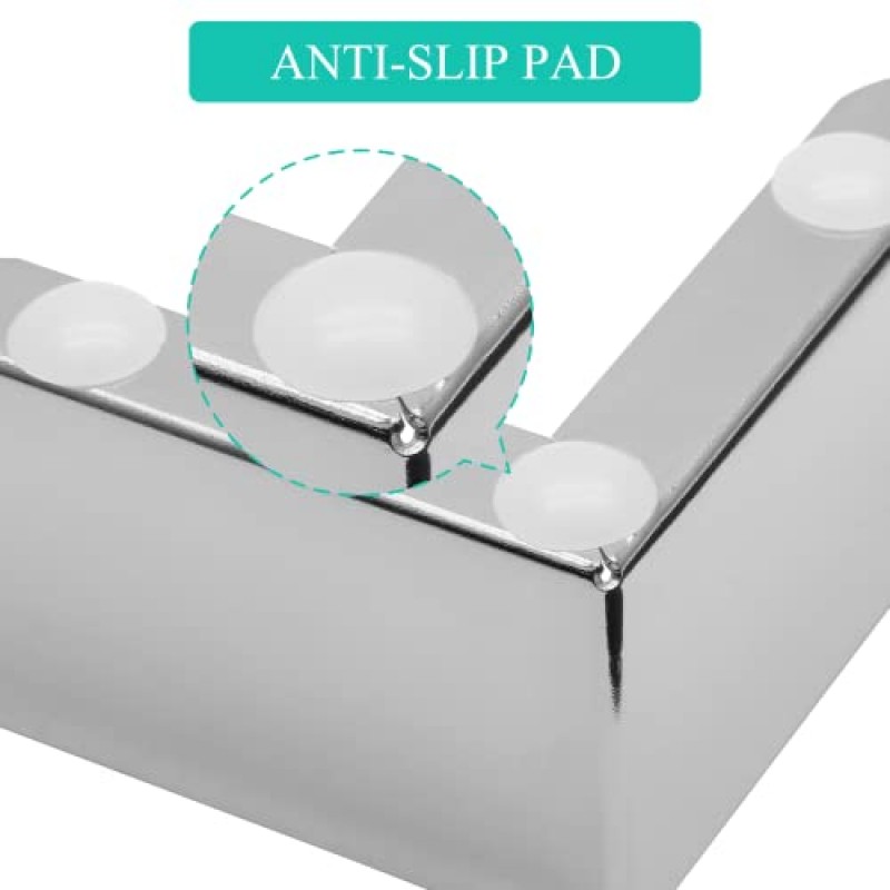 Biaungdo 2인치 가구 다리, 금속 소파 다리 4개 세트 삼각형 다리, 미니멀리스트 디자인 가구 다리 장착 나사가 있는 테이블 캐비닛 찬장 소파 의자 DIY 교체, 광택 크롬
