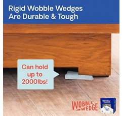 WOBBLE WEDGES 견고한 플라스틱 심, 30팩 - 미국산 - 주택 개조 및 작업용 다목적 심 웨지 - 플라스틱 웨지 가구 레벨러, 테이블 및 변기 심, 레벨링 피트 - 반투명