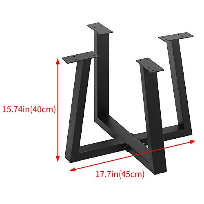 TANGGU 금속 가구 다리 산업용 식탁 다리, DIY 커피 테이블 가구 벤치 용 금속 다리, 검은 철 커피 테이블 다리 15.74 