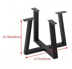 TANGGU 금속 가구 다리 산업용 식탁 다리, DIY 커피 테이블 가구 벤치 용 금속 다리, 검은 철 커피 테이블 다리 15.74 