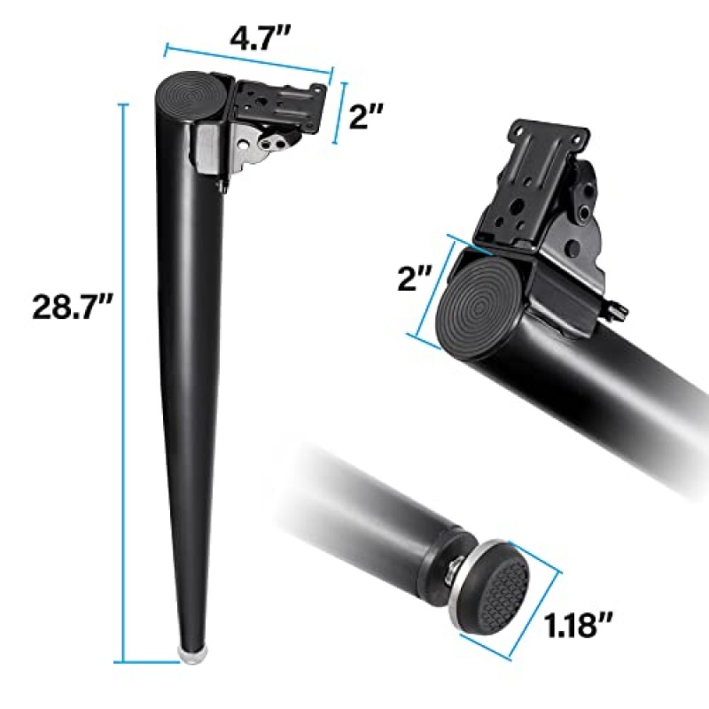 DorBuphan 4PCS 접이식 금속 테이블 다리, 28.7 