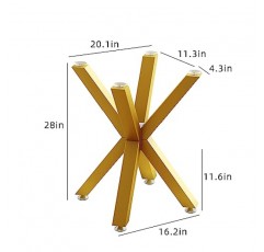 MAIKAILUN 모던 테이블 베이스 골드 28인치 흡입 컵이 있는 금속 커피 테이블 다리, 대리석, 유리, 목재 상판용 책상 베이스, 가정용 가구 다리 4개 세트, 주방, DIY 벤치 다리 엔드 테이블