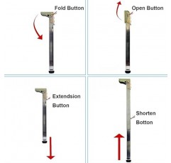 금속 조정 가능한 가구 다리, 1 팩 현대식 접이식 DIY 책상 다리, 헤비 듀티 스틸 DIY 테이블 다리 확장기, 컴퓨터 테이블, 사무실 책상, 주방 테이블용(크기: 95cm(37.4in))