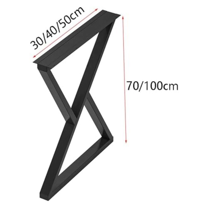 CEMELI LYF DIY 테이블 다리 2Pcs 가구 다리 삼각형 식탁 다리 헤비 듀티 금속 책상 지원 피트 산업 현대 장식