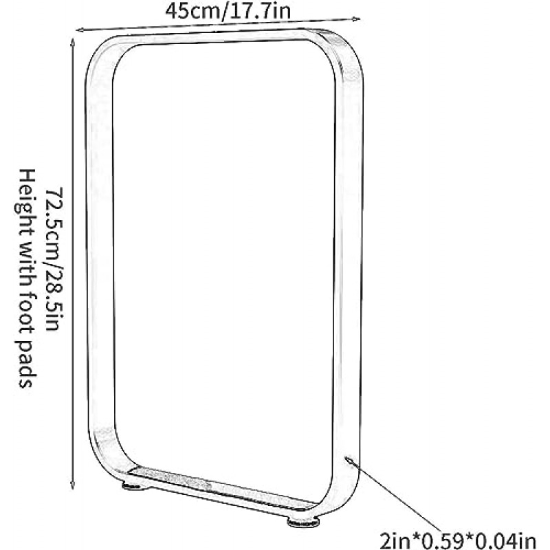 LYF 28.5인치 하이 모던 금속 테이블 다리, 산업용 컨트리 식탁 다리/책상 다리, DIY 금속 가구 다리, 2개(색상: 골드, 크기: 28.5 * 15.7인치)