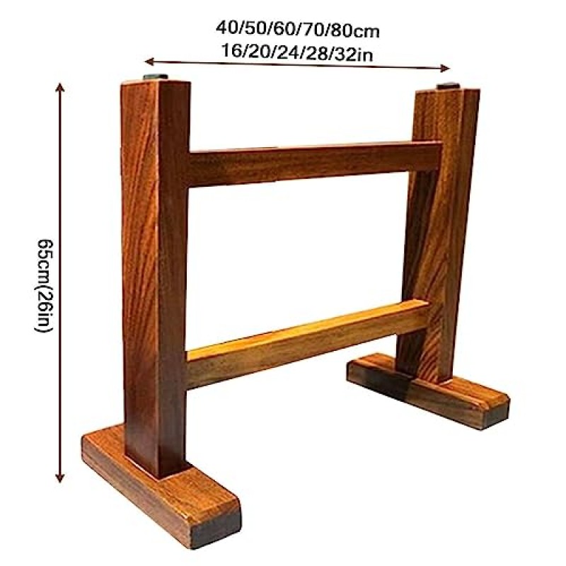 NIANXINN 단단한 나무 테이블 다리 2개 세트, 헤비 듀티 H형 프레임 나무 DIY 가구 테이블 다리 커피 테이블 다리, 책상 다리, 홈 오피스 식탁용 교체 피트(15.7x26in)