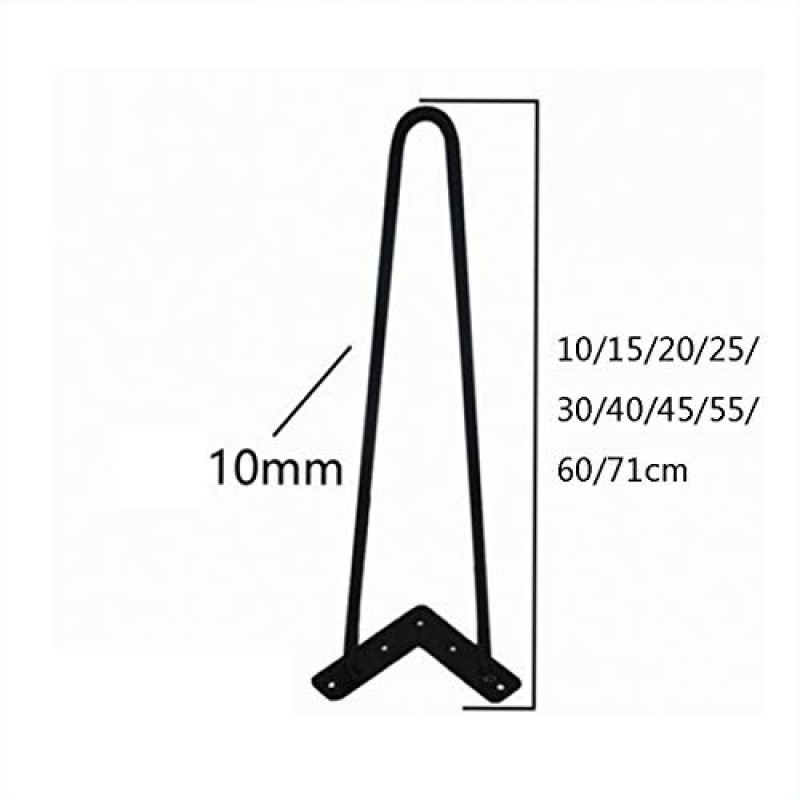 JAMCHE 헤비 듀티 머리핀 테이블 다리 가구 다리 1PCS 헤비 듀티 다리 DIY 가구 금속 테이블 다리 캐비닛 옷장에 적합 TV 캐비닛 서랍 Nightstand Mid Century Modern Style Come