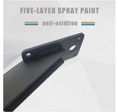 소파 다리, 소파 발, 4PCS 헤비 듀티 금속 테이블 다리, DIY 가구용 검은 철 다리, 나사 및 보호대 피트가 있는 가구 다리(22cm/8.7in)(크기: 14.5cm/5.7in)