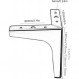 WEHOMY 소파 다리, 삼각형 가구 다리, DIY 캐비닛 다리, 커피 테이블 다리, 침대 옆 테이블 다리, 현대, 단순, 3가지 색상, 금속 지지 다리, 4개 세트(색상: 검정색, 크기: 15cm/6in)