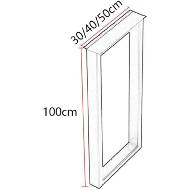 CEMELI LYF 1Pcs 금속 DIY 테이블 다리 사무용 가구 다리 아침 식사 바 작업대 테이블 다리 헤비 듀티 지원 철 다리 직사각형 프레임