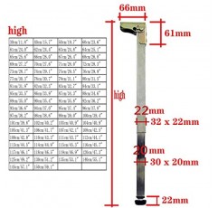 ISolay 확장 가능한 가구 다리 스테인레스 스틸 금속 지지대 DIY 가구, 조리대, 사무실 책상용 높이 조절 가능 테이블 다리(크기: 70cm/27.6')