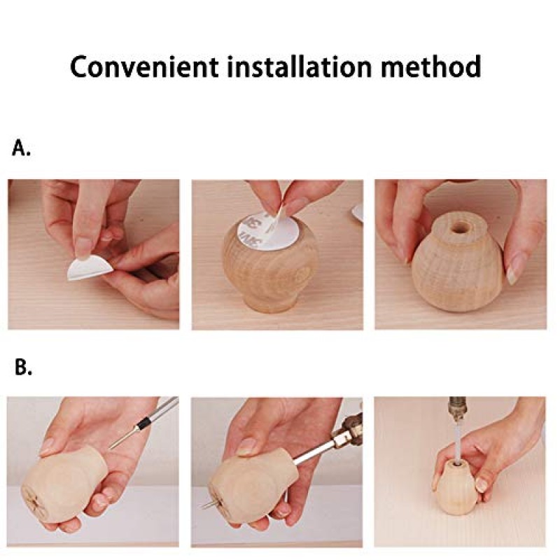 MEFFEE 테이블 다리, DIY 교체 다리 - 소파 교체 다리 - 원목 가구 다리, 목재 가구 다리 소파 캐비닛 소파 다리, (4개 세트) (색상 : 6cm(2.4inch), 크기 : 목재 색상)