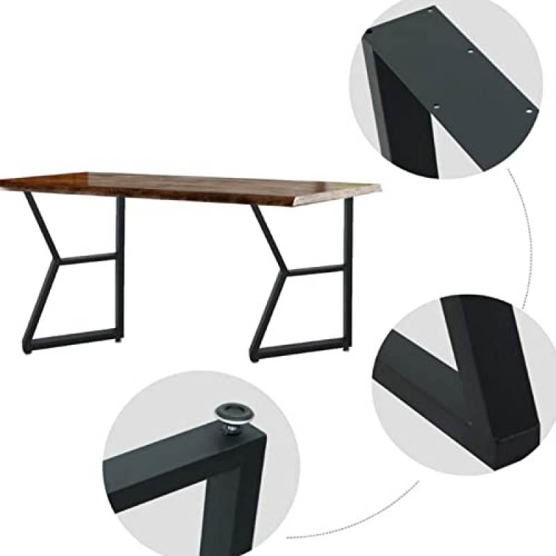 YUZDNM 2PCS 금속 테이블 다리 - 가구 다리 - 책상 다리, 50cm X 70 Cm 강철 테이블 다리, 헤비 듀티 가구 다리 식탁 다리, DIY 금속 산업용 벤치 다리, 컴퓨터 책상 다리
