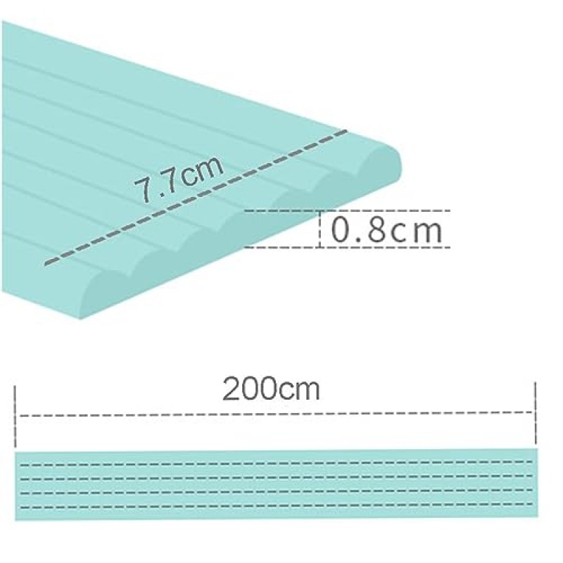 XPLKQXE 엣지 프로텍터, 가구 벽난로 안전 코너 엣지 범퍼 가드, 엣지 가드 패딩, 안전 범퍼 DIY (색상 : 그린, 사이즈 : 200cm-4pcs)