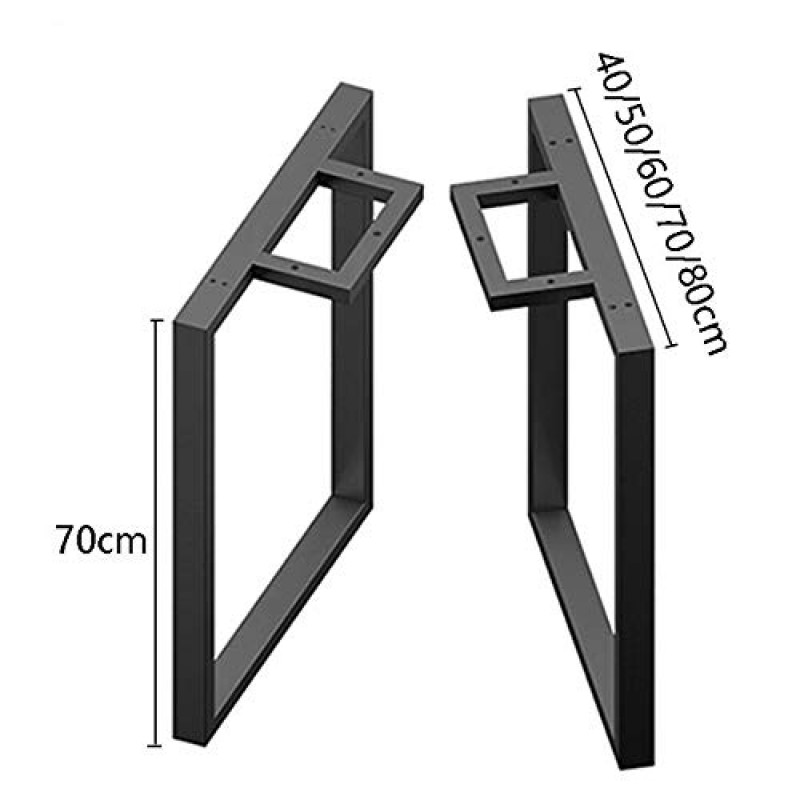 BOCNYC 2 테이블 다리 세트 헤비 듀티 가구 테이블 다리 400mm DIY 다이닝 커피 프레임 지원 피트 두꺼운 강한 산업 강철