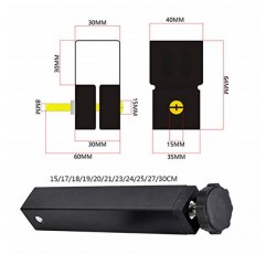 ISolay 헤비 듀티 침대 프레임 다리 강철 조절 가능한 침대 라이저 다리, DIY 가구 베이스, 미끄럼 방지 지원, 조립 용이, 600kg, 검정색 4개