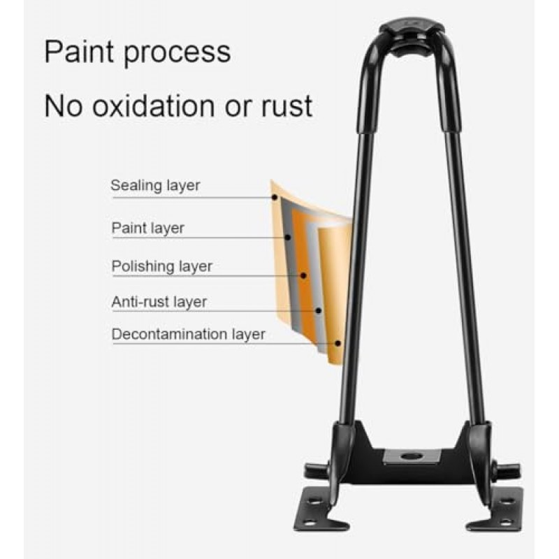 MObyat 4개 홈 오피스 가구 책상 다리, 접이식 테이블 다리, 바 지지대, 연철 커피 테이블 다리, 7.9-28.3인치/200-720mm, 4개 세트, 검정색(크기: 720mm(28.3인치))