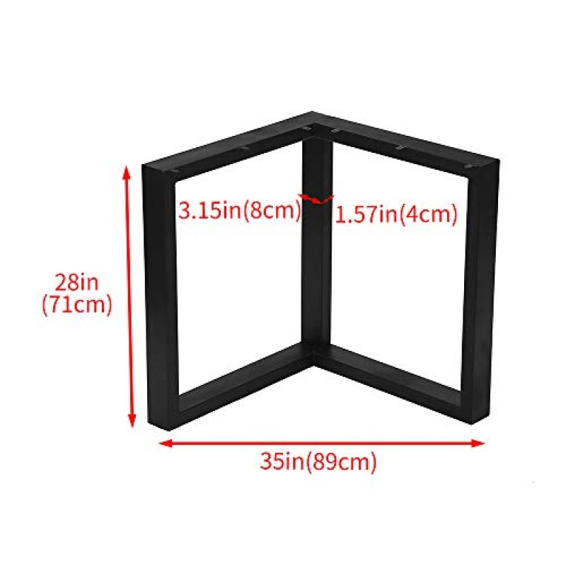 OLDRAINBOW 검은 철 커피 테이블 다리, 금속 가구 다리 28 
