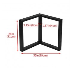 OLDRAINBOW 검은 철 커피 테이블 다리, 금속 가구 다리 28 