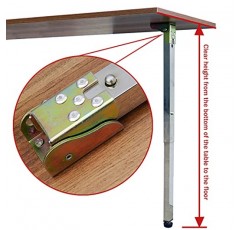 테이블 다리, 접이식 테이블 다리, 높이 조절이 가능한 주방 테이블 다리 텔레스코픽 피트, 스테인레스 스틸 지지대, DIY 가구, 조리대, 접이식 테이블, 사무실 책상에 적합(크기: 85cm(