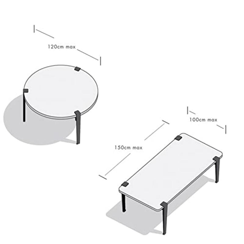 4 Pcs 테이블 클램프 다리, 조정 가능한 금속 테이블 다리, F 자형 가구 피트, DIY 커피 테이블 가구 콘솔 용 철 식사 책상 다리, 데스크탑을 보호하기위한 펀칭 디자인 없음 (76cm (30in), 검정색)