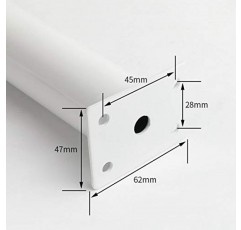 JAMCHE 4pcs 가구 소파 다리 조절 가능, 강철 DIY 가구 캐비닛 피트 금속, 테이블 찬장 욕실 Tv 캐비닛 옷장 휴대품 보관소 침대 커피 테이블 스탠드, 하중 800kg