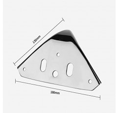 4 조각 현대 가구 피트 DIY 가구 금속 테이블 다리 소파 캐비닛 TV 캐비닛에 적합한 삼각형 가구 피트, 4 최대 1000kg의 중력 지원 (색상 : 2, 크기 : 18cm) (1 18cm)