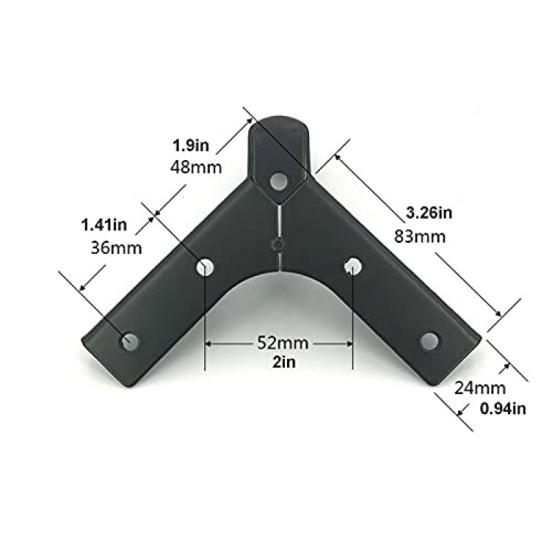 PEIXEN 4 Pcs 가구 다리, 나사가있는 캐비닛 금속 피트, 범용 소파 다리, DIY 가구 교체 피트 (색상 : 검정색, 크기 : 10cm)