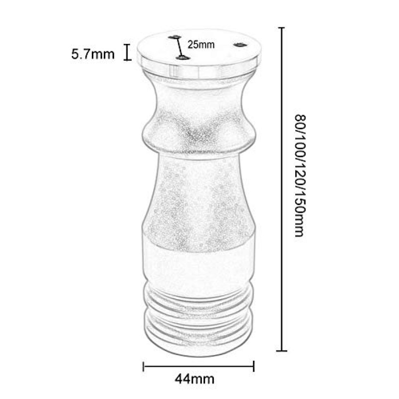 MEFFEE 테이블 다리, 4개의 금속 가구 피트 알루미늄 합금 조절 가능한 캐비닛 커피 테이블 소파 지지대, DIY 가구 교체 부품, 3.2~6인치(색상: 빨간색, 크기: 10cm)