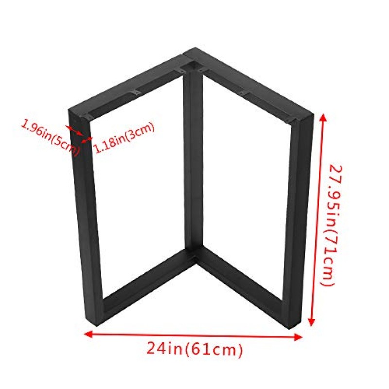 OLDRAINBOW 검은 철 커피 테이블 다리, 금속 가구 다리 28 