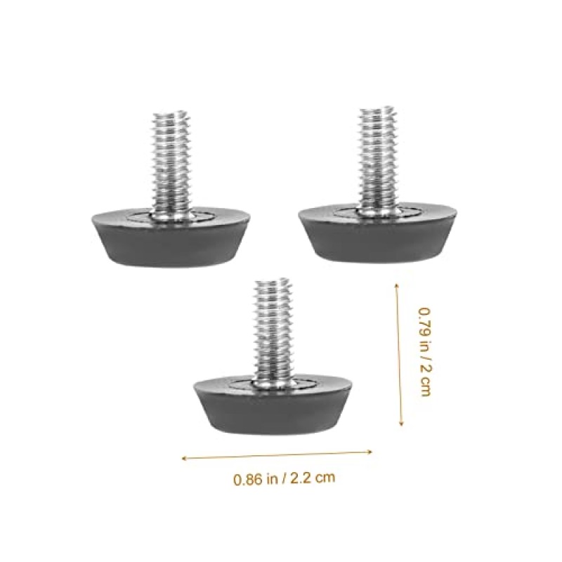 DOITOOL 400 개 Cm 발 다리 레벨러 소파 캐비닛 무거운 심 가구 다리 캐비닛에 대한 나사/발 기본 플라스틱 의자 금속 DIY 스레드 블랙 테이블 레벨링 의무 X