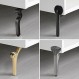 LOMDEM 금속 가구 다리, 4Pcs 현대 DIY 가구 교체 피트 캐비닛 드레서 TV 스탠드 커피 테이블, 매트 black-15cm