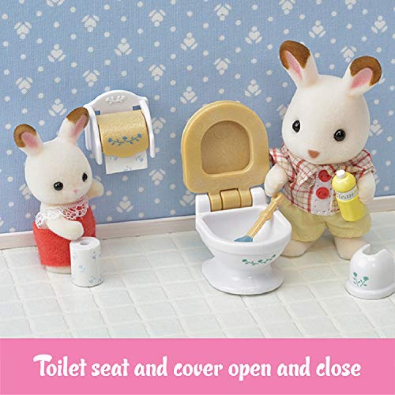 Calico Critters 컨트리 버니 욕실 세트