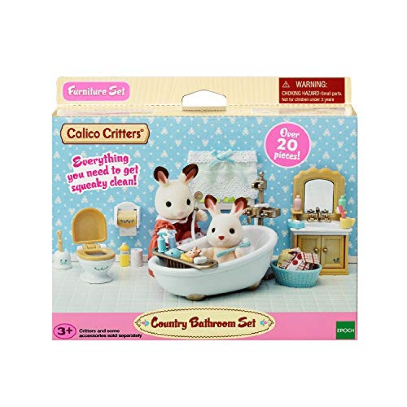 Calico Critters 컨트리 버니 욕실 세트