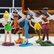 Inan 요정 미니어처 피규어, 7 Pcs 요정 픽시 소녀 플라이 윙 컬렉션 Playset 인형 케이크 토퍼 DIY 인형 집 풍경 장면 요정 정원 식물 냄비 장식, 3.9 높이