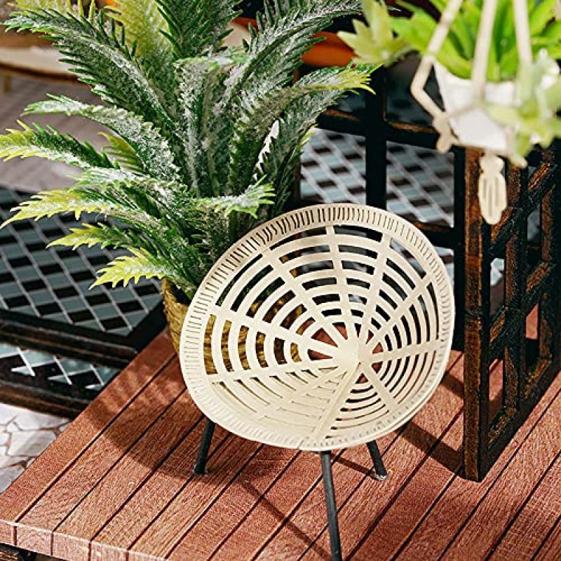 가구가 포함된 CUTEBEE 인형의 집 미니어처, DIY 나무 인형의 집 키트 및 먼지 방지, 창의적인 방 아이디어(Forest Tea Shop)