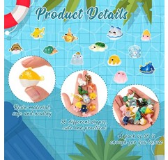 72 Pcs 바다 미니 인형 수지 Axolotl 소형 동물 입상 작은 수지 장신구 해양 수족관 장식품 DIY 물고기 탱크 화분 정원 요정 액세서리에 대한 인형 집 장식