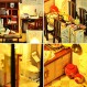 Flever 인형의 집 미니어처 DIY 하우스 키트, 중국 스타일, 로맨틱한 발렌타인 선물을 위한 가구가 있는 크리에이티브 룸(대나무 그림자 Jiangnan)
