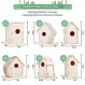 ILHSTY 18 팩 어린이를 위한 대형 페인트칠이 가능한 DIY 목조 새집 키트, 어린이 공예 공예 수업 파티를 위한 목재 주택 생일, DIY 공예 및 예술 어린이가 건축하고 디자인할 수 있는 새집 키트(18)