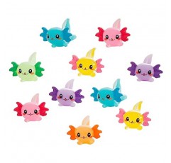 30PCS 다채로운 미니 Axolotl 미니어처 Axolotl 수지 Axolotl 귀여운 Axolotl Axolotl 케이크 토퍼 Axolotl 화분에 심은 식물 장식을위한 물건