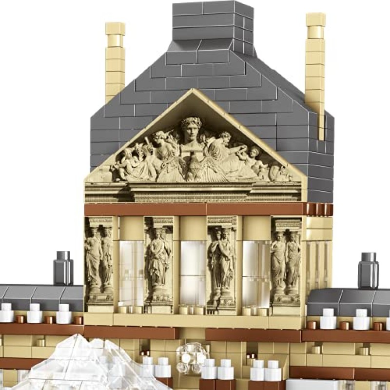 dOvOb 건축 루브르 마이크로 빌딩 블록 세트(3377PCS) - 어린이와 성인을 위한 세계적으로 유명한 건축 모형 장난감 선물