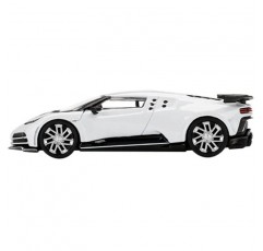 Truescale Miniatures Bugatti Centodieci White with Black Accents 한정판 1/64 다이캐스트 모델 자동차 True Scale MGT00337 제작, 남녀공용 성인