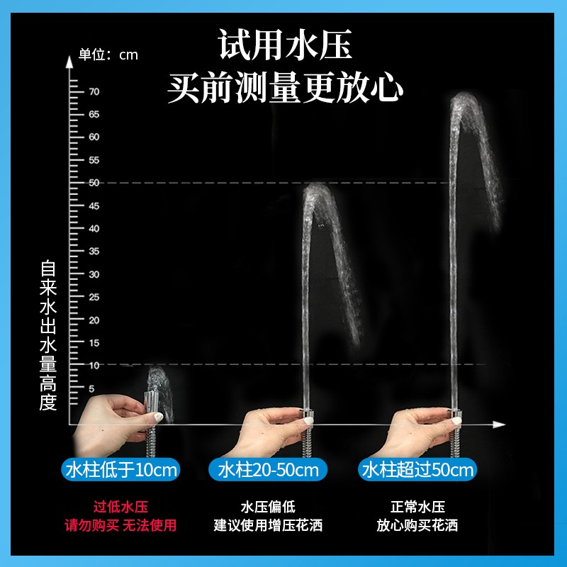 초가압 샤워 헤드, 샤워 헤드, 대형 물 콘센트, 가정용 욕실 가압 샤워 욕조 세트 샤워 헤드