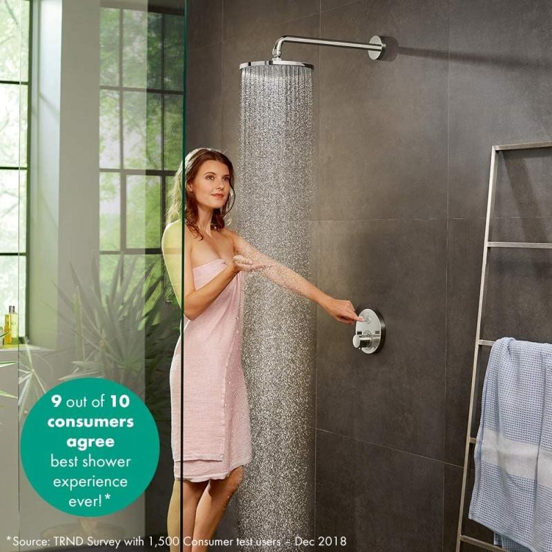 Hansgrohe Raindance 오버헤드 샤워 240 단일 속도 탑 스프레이 크로메타 대형 샤워 샤워 액세서리