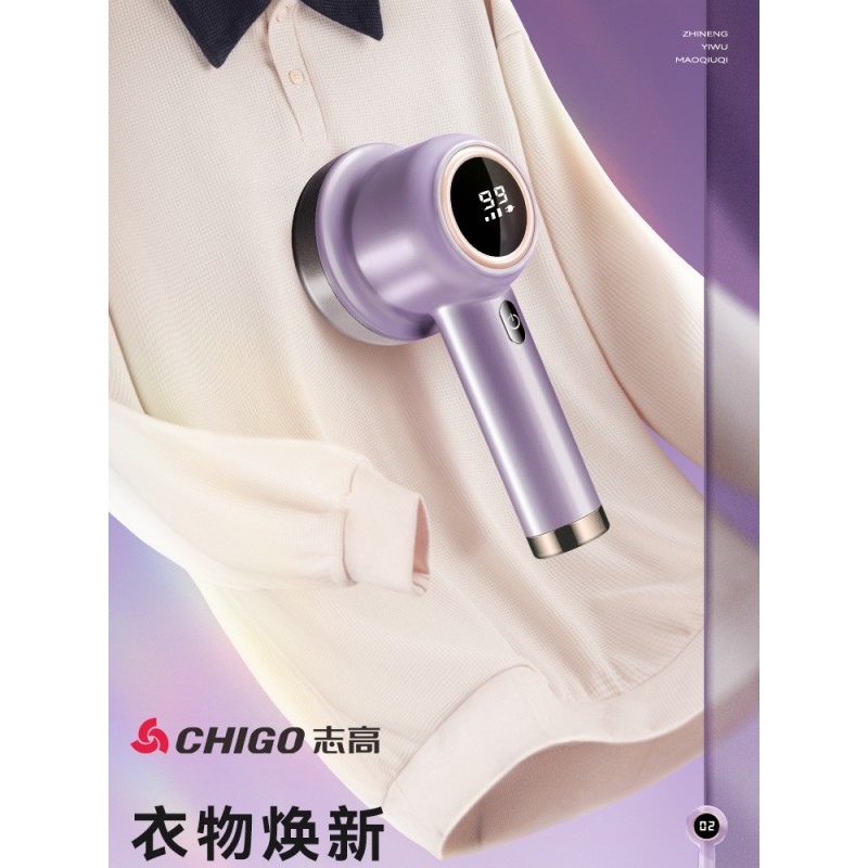 Chigo 헤어 볼 트리머 USB 이중 목적 가정용 의류 면도 리무버 필링 리무버 의류 헤어 흡입 기계