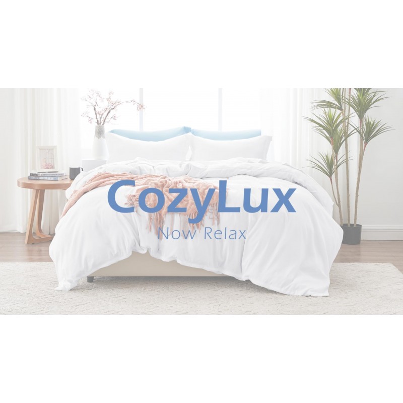 CozyLux 세이지 그린 이불 커버 킹 사이즈, 부드러운 브러시드 극세사 침구 이불 커버 세트, 3개, 지퍼 잠금 장치와 코너 타이가 있는 이불 커버 1개, 베개 샴 2개, 이불은 포함되어 있지 않음