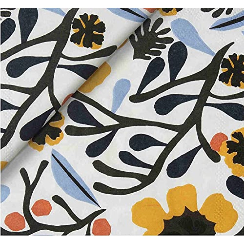 MARIMEKKO - 트윈 이불 커버 세트, 면 퍼케일 침구와 어울리는 샴, 올 시즌 홈 데코(마이케로 멀티컬러, 트윈)