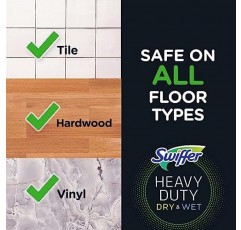 바닥 청소 및 청소용 Swiffer Sweeper 건식 걸레 리필, 다용도 바닥 청소 제품, 무향, 52개(포장은 다를 수 있음)