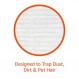 먼지, 오물, 애완동물 털을 걸러내는 Amazon Basics 건식 바닥 청소용 천, 64개(이전 Solimo), 흰색, 10.4" x 8"