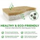 AIRNEX 천연 주방 스폰지 - 생분해성 퇴비화 가능 셀룰로오스 및 코코넛 수세미 스폰지 - 친환경 식기용 스폰지 12개 팩